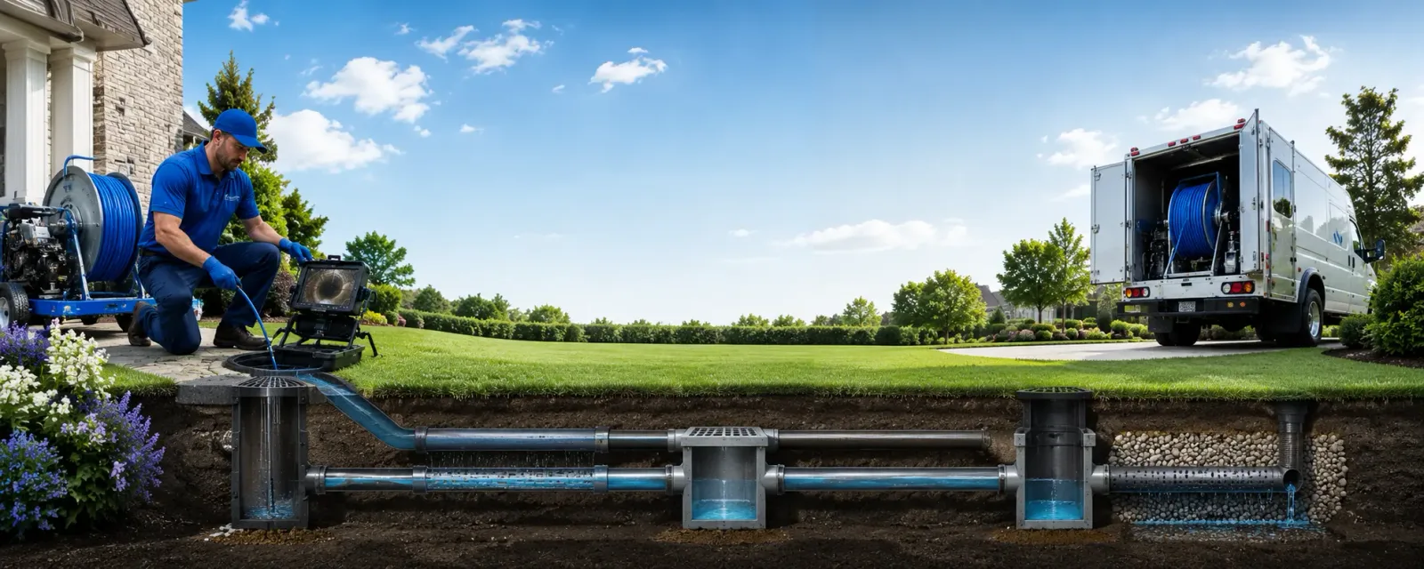 Outdoor drain cleaning information for Ashley, MI