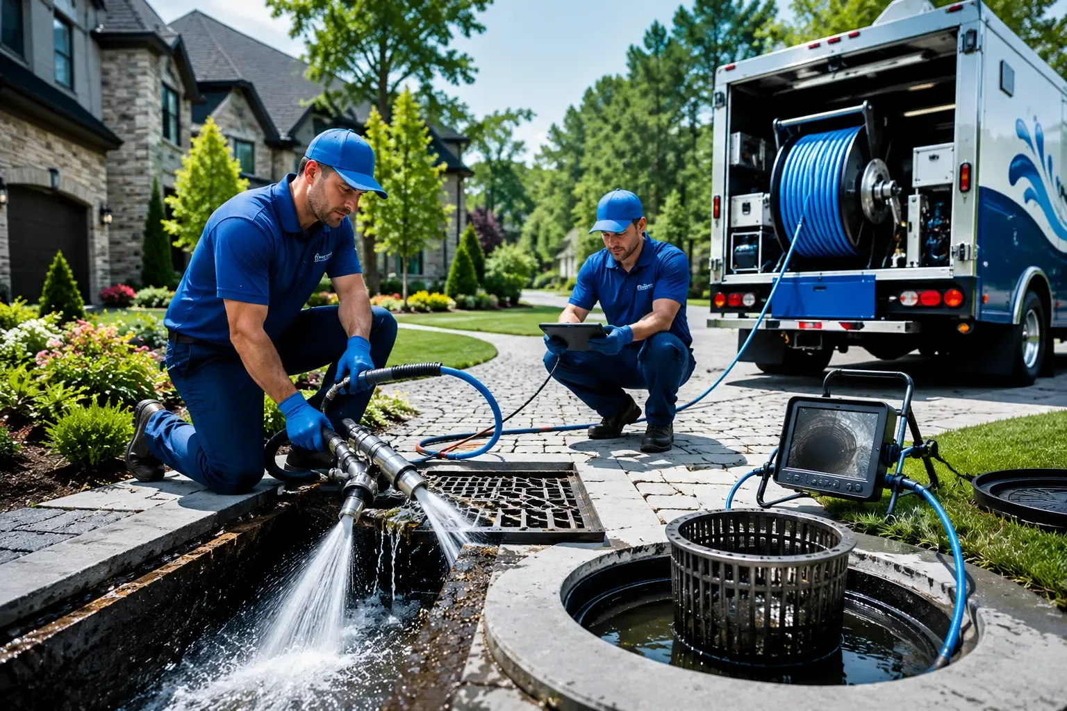 Local outdoor drain cleaning professionals in Ashley, MI